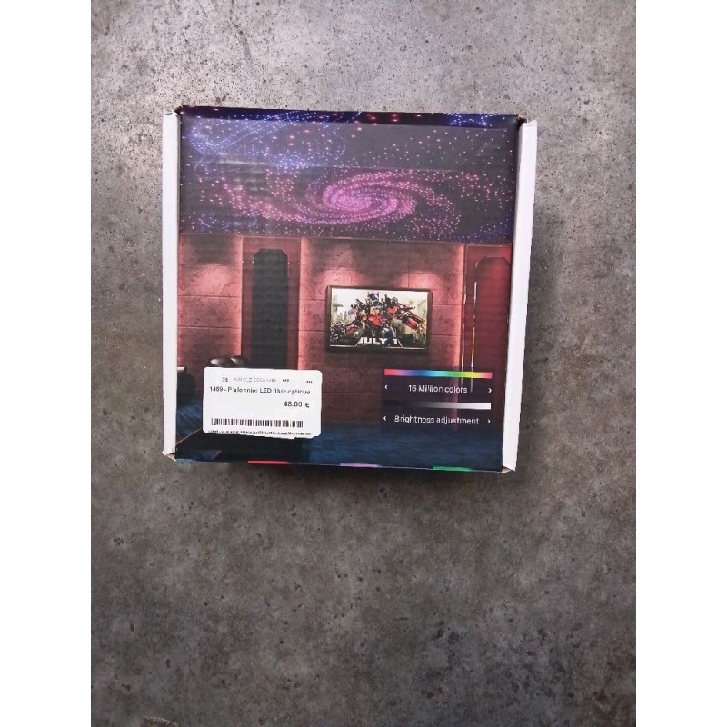 Plafonnier LED fibre optique (neuf)