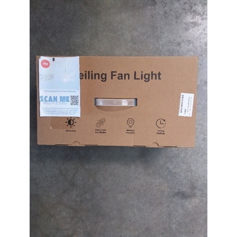 Ventilateur plafond terrasse (neuf)